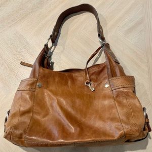 Fossil Brown Leather Shoulder Bag